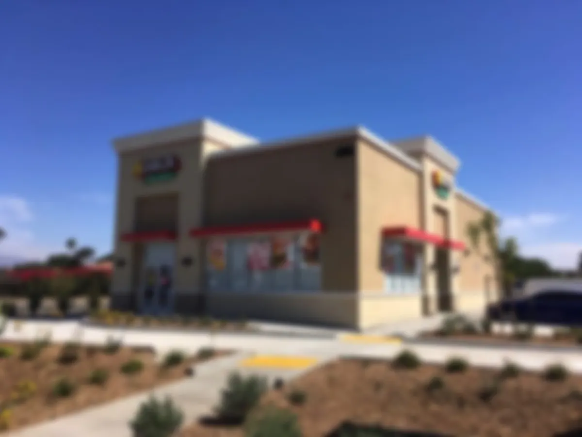StuccoMax one-coat exterior stucco on a Carl's Jr commercial building